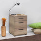 Nightstand LUCKY Natur 40x39x57cm Set 2 pcs.