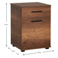 Nightstand KRAMER Walnut 40x39x57cm Set 2 pcs.