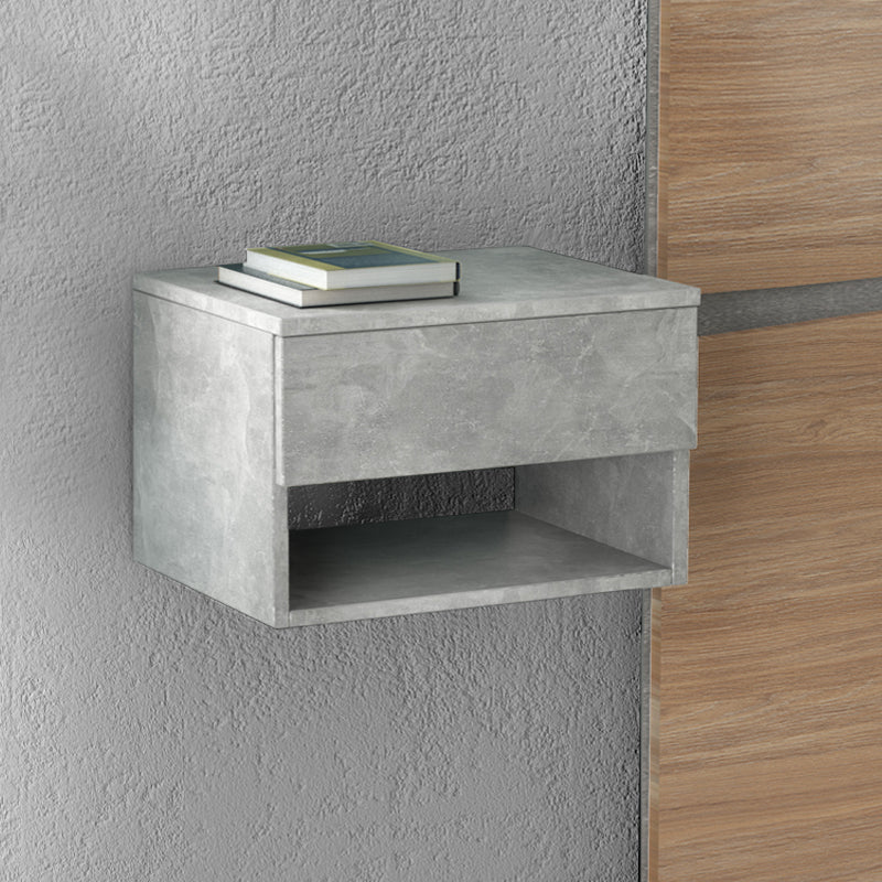 Wandnachttisch HAITI Grau Concrete 40x30x23cm Satz 2 Stk.