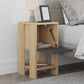 Nightstand EMILIO Oak - Anthracite 30x30x55cm Set 2 pcs.