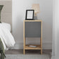 Nightstand EMILIO Oak - Anthracite 30x30x55cm Set 2 pcs.