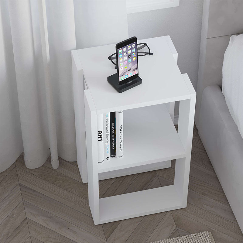 Nightstand NOBLE White 34x30x55cm Set 2 pcs.