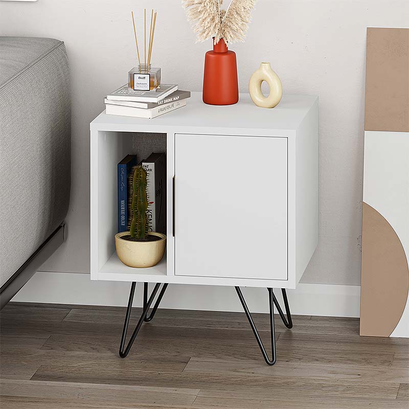 Nightstand MARA White 50,2x44,6x58cm Set 2 pcs.