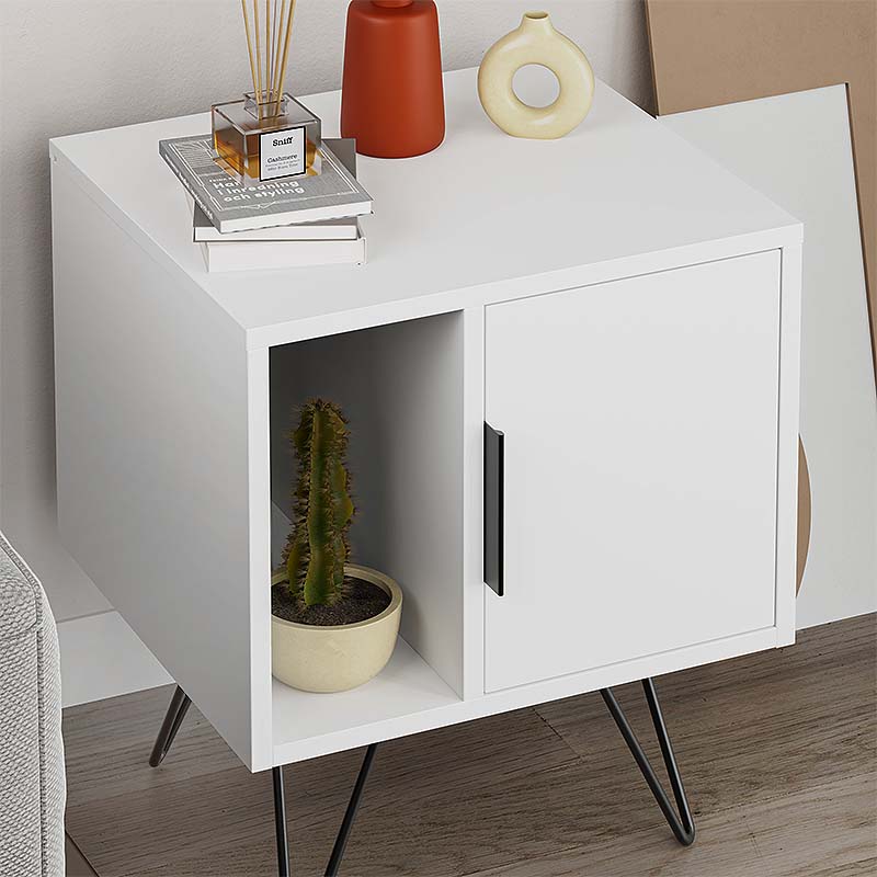 Nightstand MARA White 50,2x44,6x58cm Set 2 pcs.