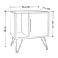 Nightstand MARA White 50,2x44,6x58cm Set 2 pcs.