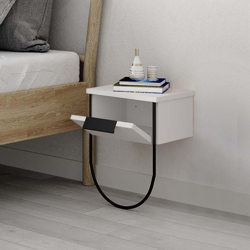 Wall Nightstand DIANA White Set 2 pcs.