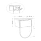 Wall Nightstand DIANA White Set 2 pcs.