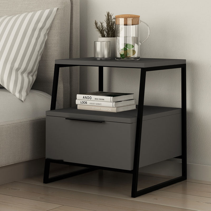 Nightstand ROTTERDAM Anthracite Set 2 pcs.