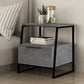 Nightstand ROTTERDAM Retro Grey Set 2 pcs.