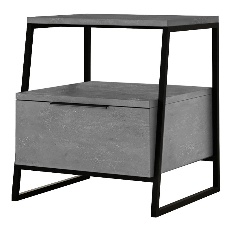 Nightstand ROTTERDAM Retro Grey Set 2 pcs.