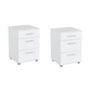 Nightstand LUCKY White Set 2 pcs.