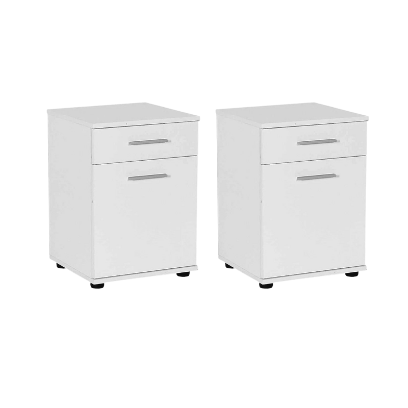 Nightstand CONNIE White 40x39x57cm Set 2 pcs.