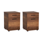 Nightstand KRAMER Walnut 40x39x57cm Set 2 pcs.