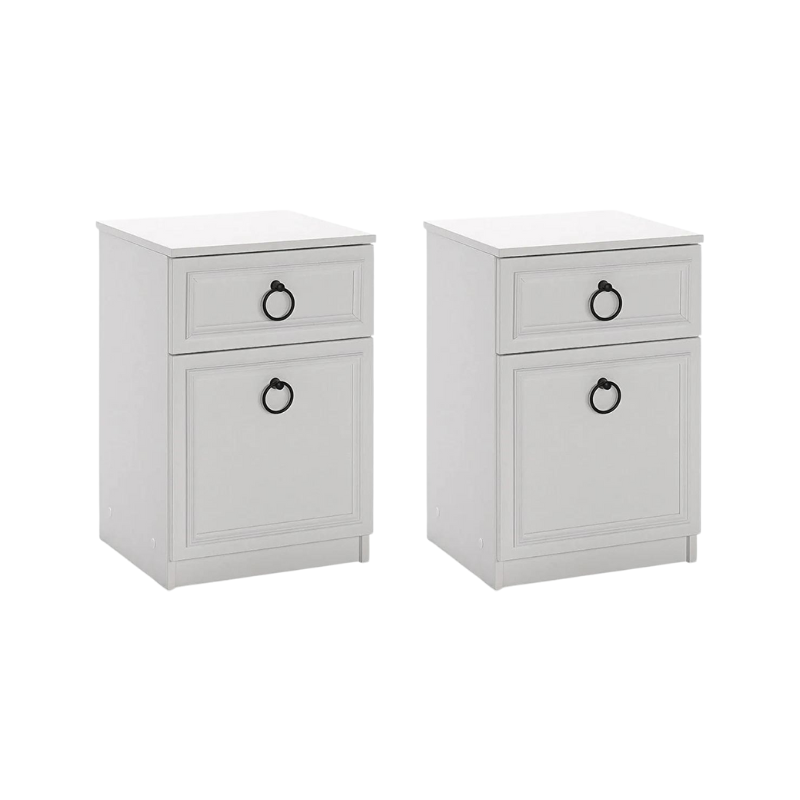 Nightstand MATILDA White 40x38x63cm Set 2 pcs.