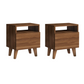 Nightstand SILVIA Walnut 40x30x47,6cm Set 2 pcs.