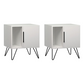 Nightstand MARA White 50,2x44,6x58cm Set 2 pcs.