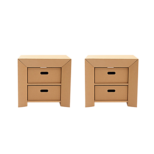 Cardboard Nightstand EMOTION with drawers Set of 2