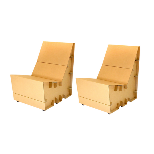 Cardboard Armchair GLENDO Set of 2