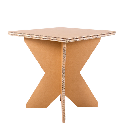 Cardboard Square table DONNA - Natur Set 10 pcs.
