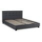 Double Bed LUCIA Anthracite160x200cm