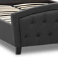Double Bed ANETTE Anthracite 160x200cm