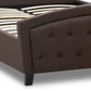 Double Bed ANETTE Dark Brown 160x200cm
