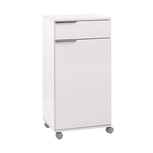 Wheeled cupboard DIONISIOS White 50x40x100cm