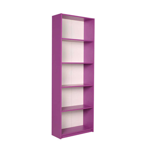 Bookcase CARMELLA Purple 58x23x170cm