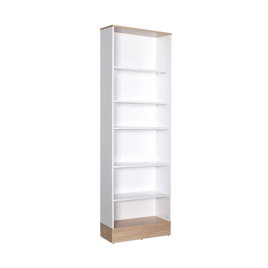 Bookcase MARSEILLE Oak - White 60x26x197cm