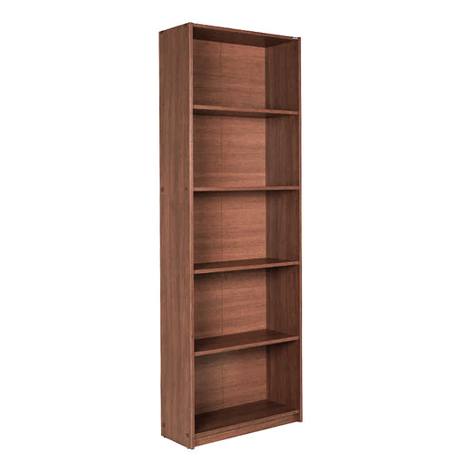 Bookcase CARMELLA Walnut 64x26x182cm