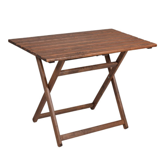 Foldable Garden Table MODENA Walnut 100x60x71cm