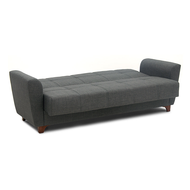Sofa/Bed ENOLA 3 seats Dark Grey - Black 216x85x91cm