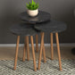 Coffee Table Set TINA Dark Marble Effect 3 pieces