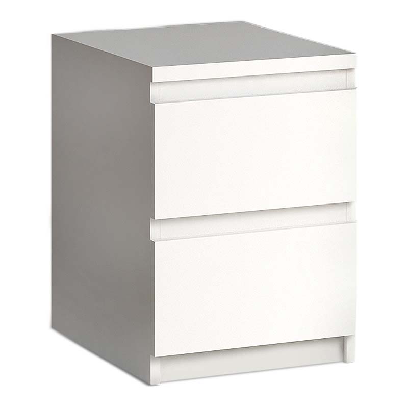 Nightstand CARMELLA White 35x42x55cm