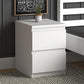 Nightstand CARMELLA White 35x42x55cm