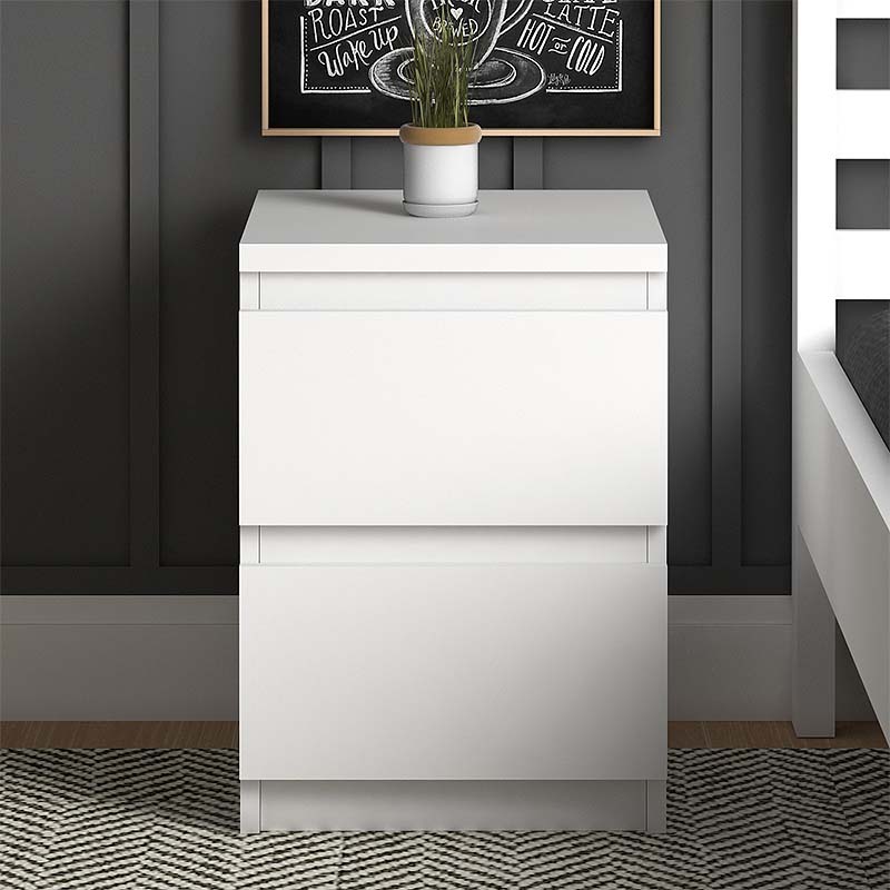 Nightstand CARMELLA White 35x42x55cm