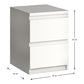 Nightstand CARMELLA White 35x42x55cm