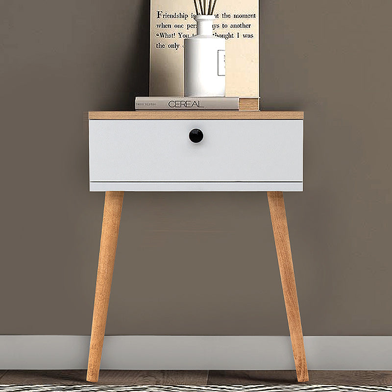 Nightstand CLARA Pine - White