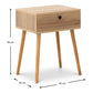 Nightstand CLARA Pine Oak