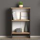 Bookcase BARES Grey - Oak 52x25x80cm