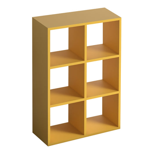 Bookcase EUSEBIO Yellow 73,5x34x109cm
