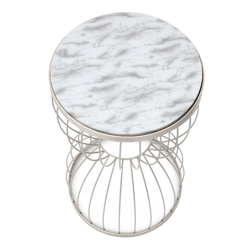 Coffee Table PERLA White Marble Effect