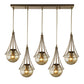 Ceiling Lamp BELL Gold 80x10x90cm