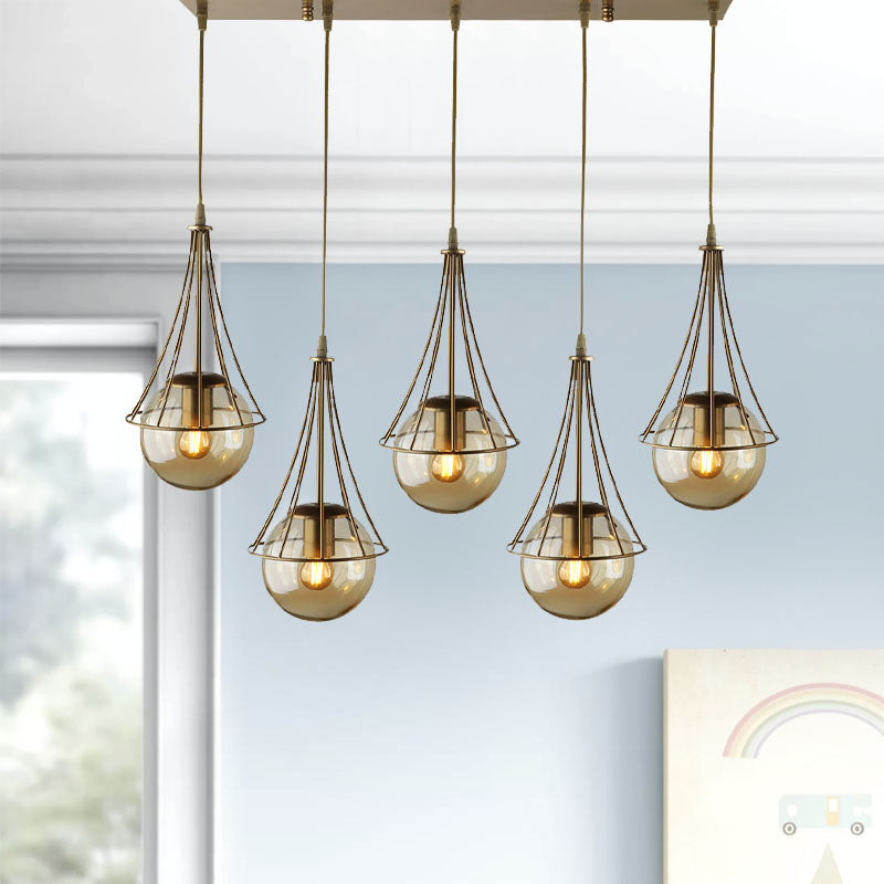 Ceiling Lamp BELL Gold 80x10x90cm