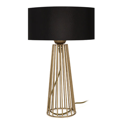 Table Lamp Light TOWER Gold - Black 25x25x45cm