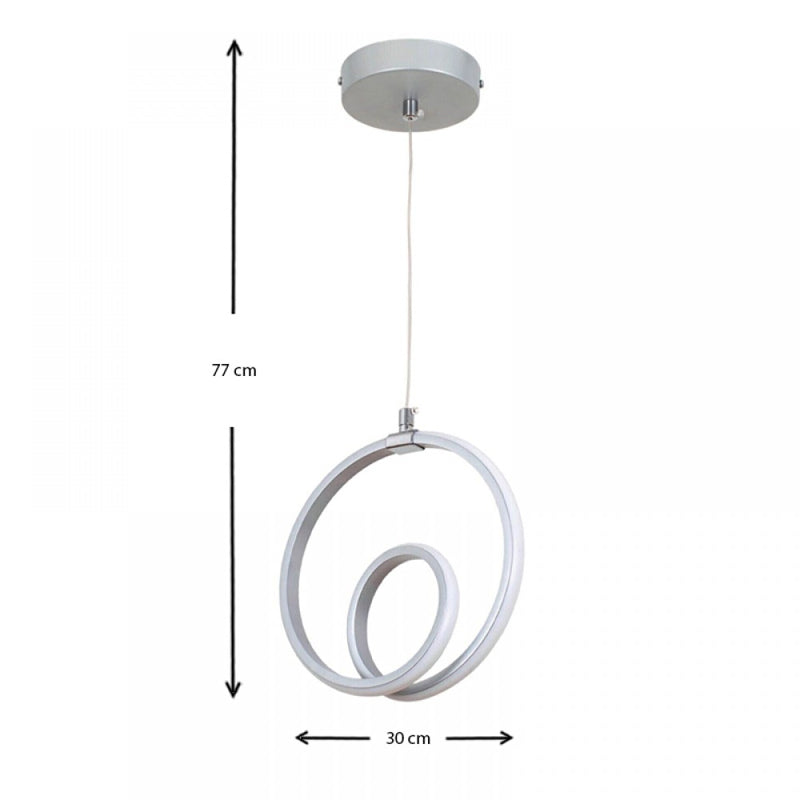 LED Hanging Lamp ROUND White