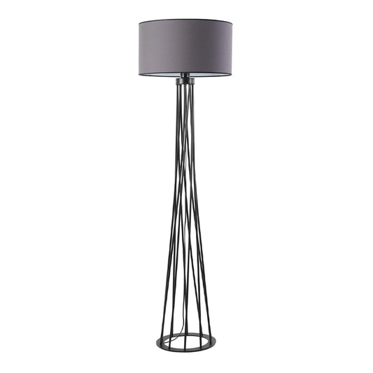 Floor Lamp GUSEL Black - Grey 45x45x165cm