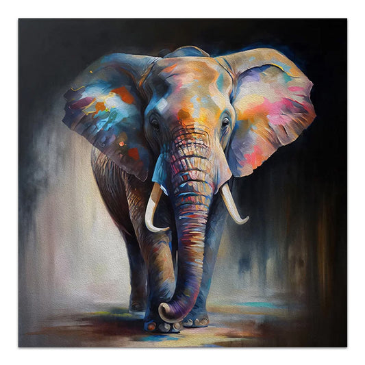 Painting on Canvas ELEPHANT DESIGN digital printing 100x100x3cm