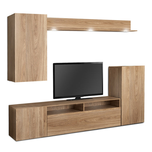 TV Furniture Set PERI Oak 210x37x170cm