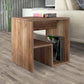 Side Table CREMONA Light Walnut 40x35x40cm